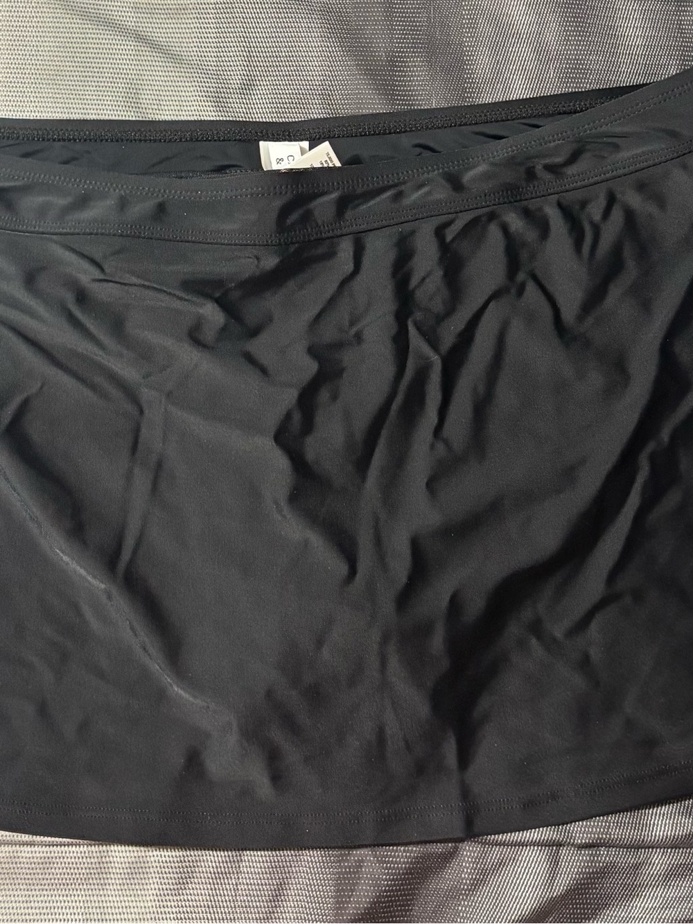 crown & ivy Black Swim A-Line Skirt